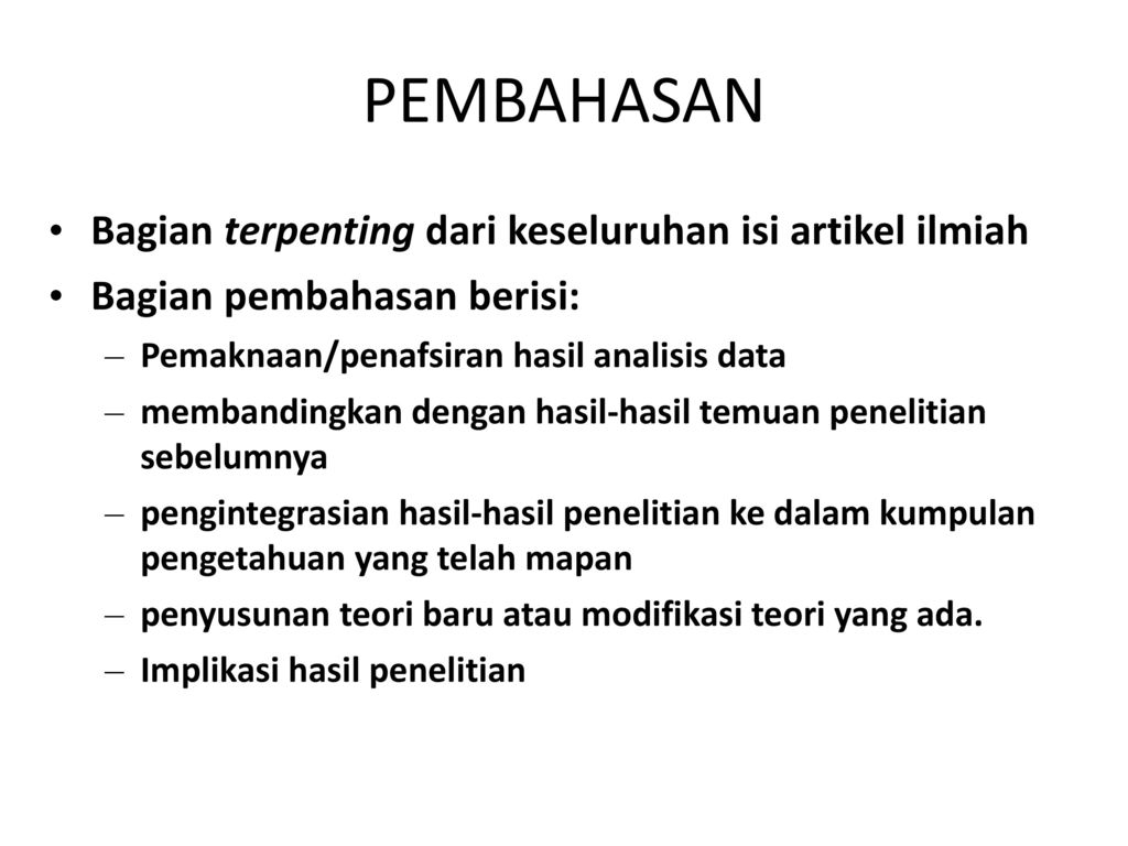 Penulisan Artikel Untuk Jurnal Ilmiah Bereputasi Internasional Ppt